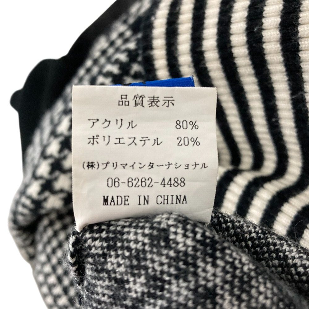 ミエーレグランデ グレンチェック ニットプルオーバー
