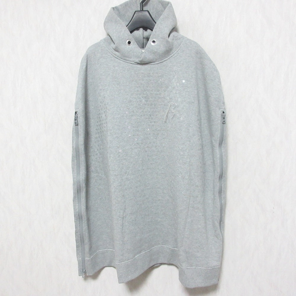 β セントラル タンブラー スパンコール 刺繍 ケープ パーカー