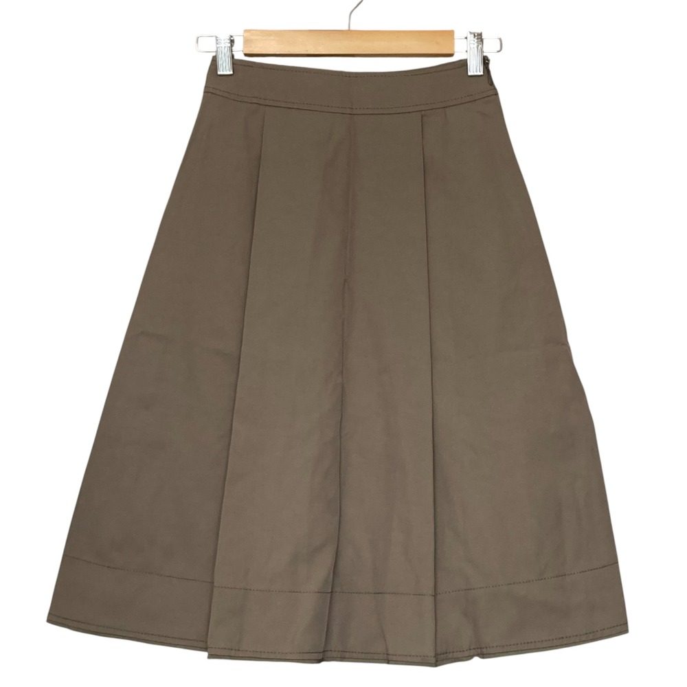 ランバンコレクション タックフレアスカート