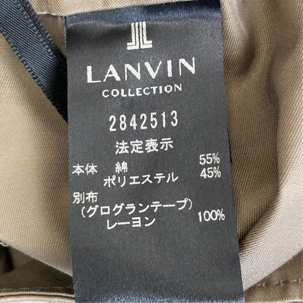 ランバンコレクション タックフレアスカート