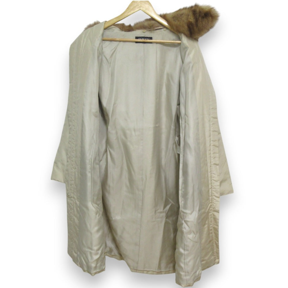 FOXEY BOUTIQUE セーブルファー シルク ダウンコート