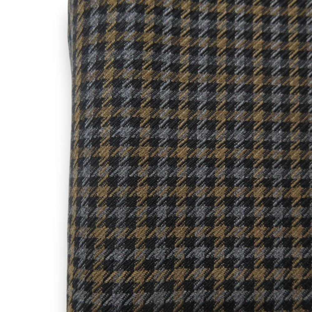 プラダ ハウンドトゥース ウール モヘア テーパード パンツ