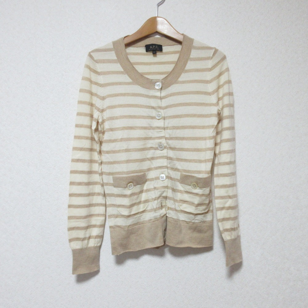 A.P.C. ボーダーニットカーディガン