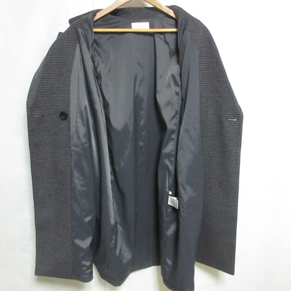 GLOBAL WORK ハウンドトゥース ストレッチ コート