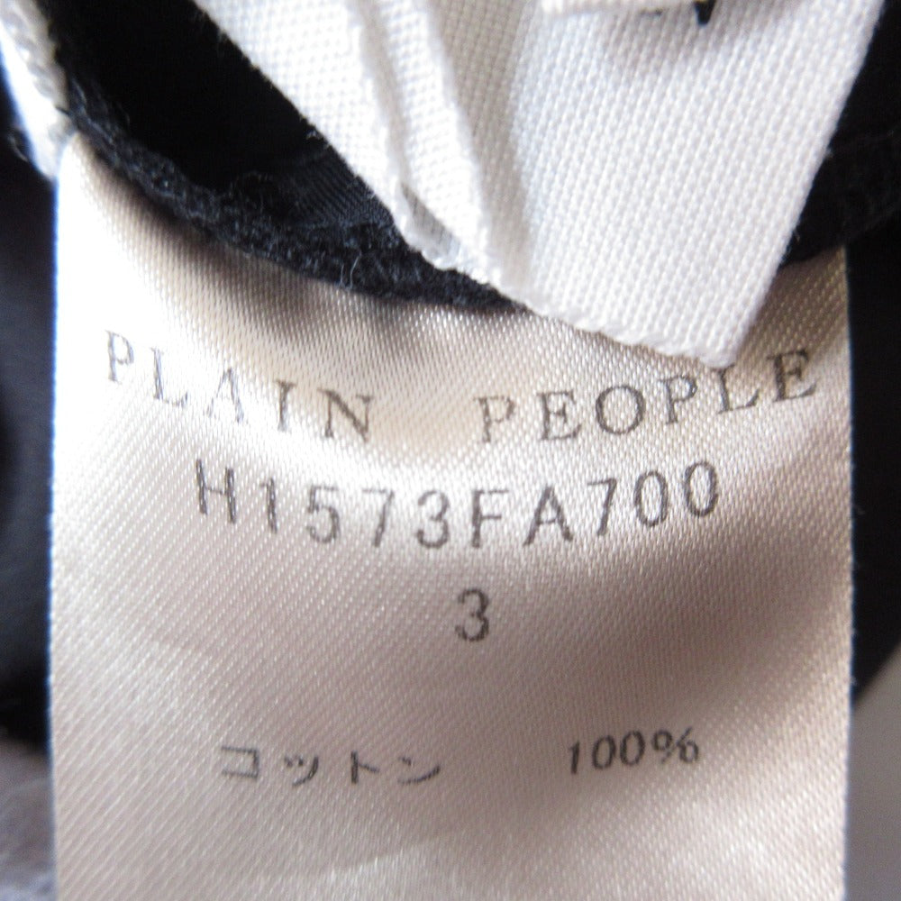 PLAIN PEOPLE バンドカラー シャツ ドレス