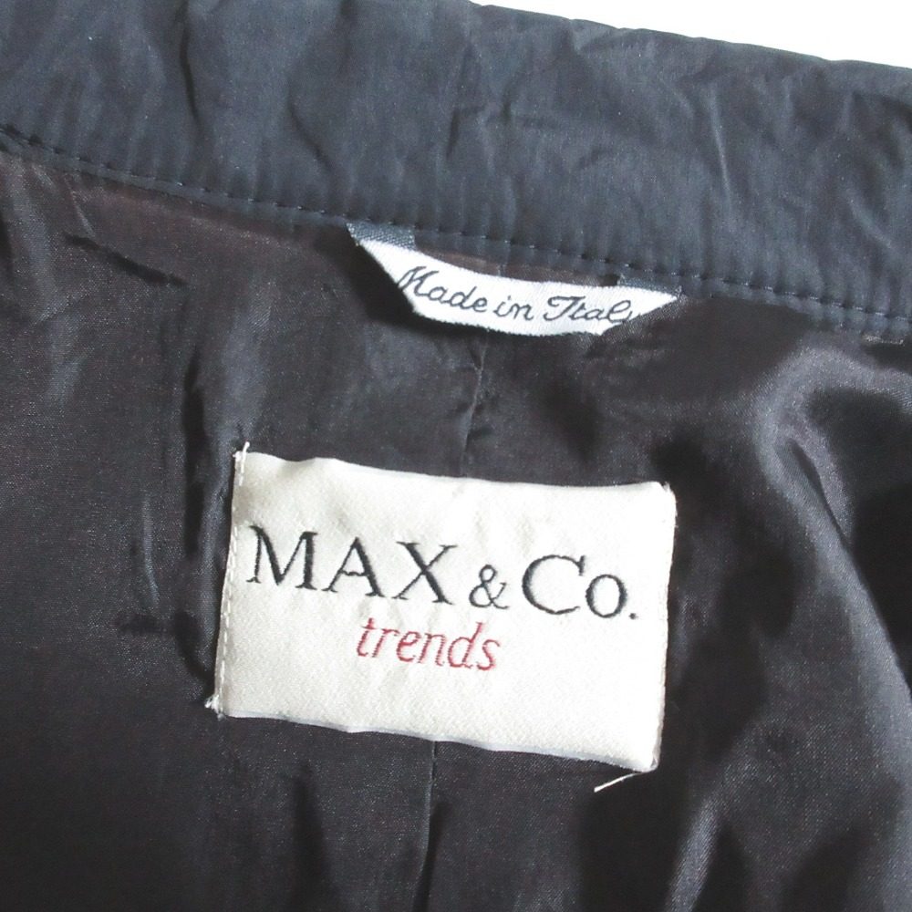 MAX&Co. トレンド テーラード カラー シングル ミドル コート