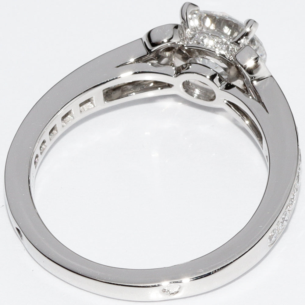 カルティエ Pt950 ダイヤモンド バレリーナ ソリティア リング