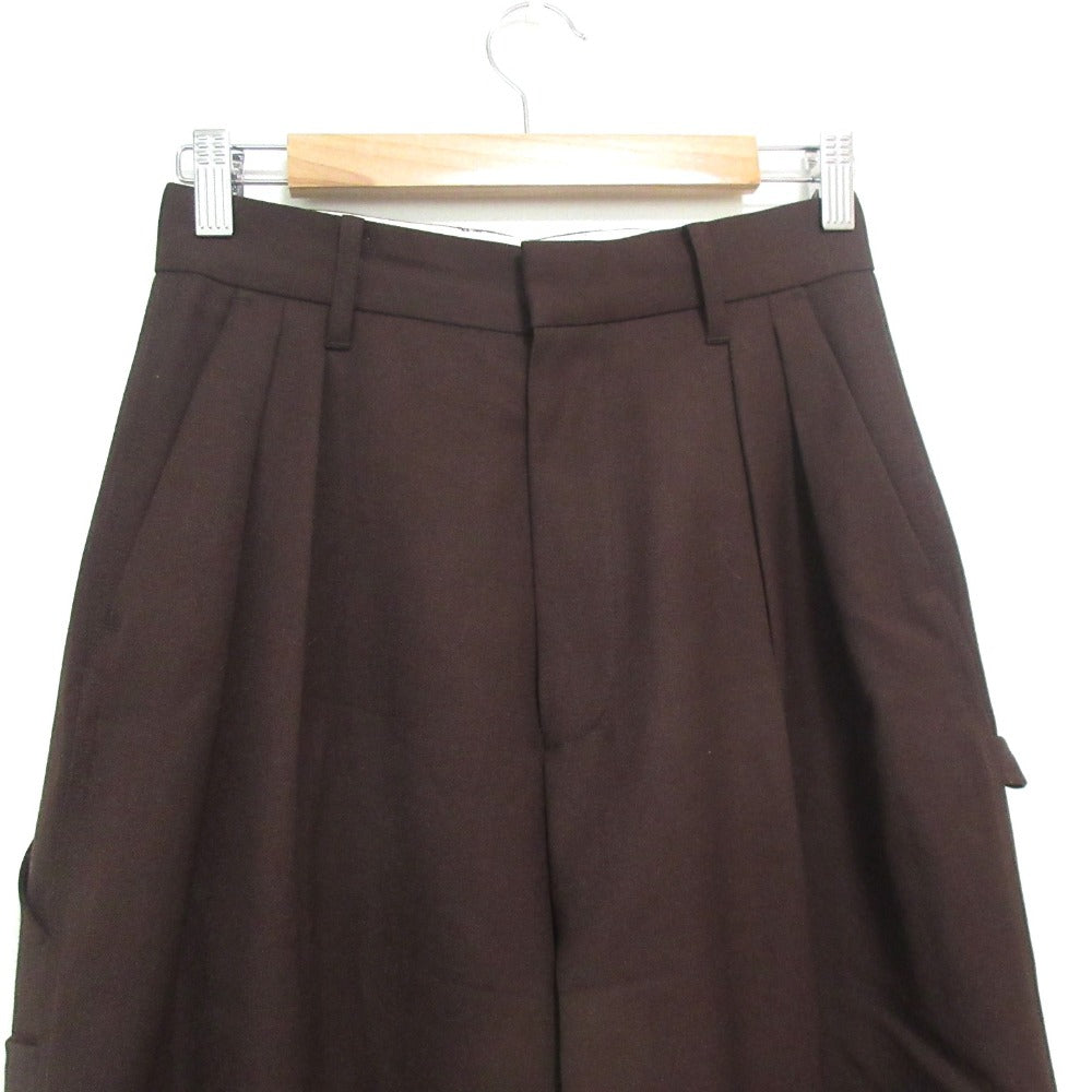 ETRE TOKYO 100% ウール ワーク ワイド パンツ