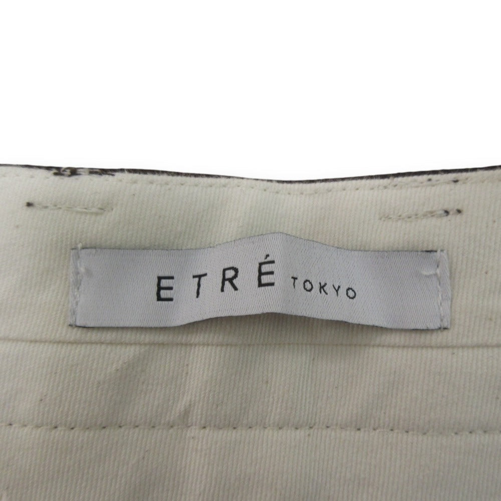 ETRE TOKYO 100% ウール ワーク ワイド パンツ