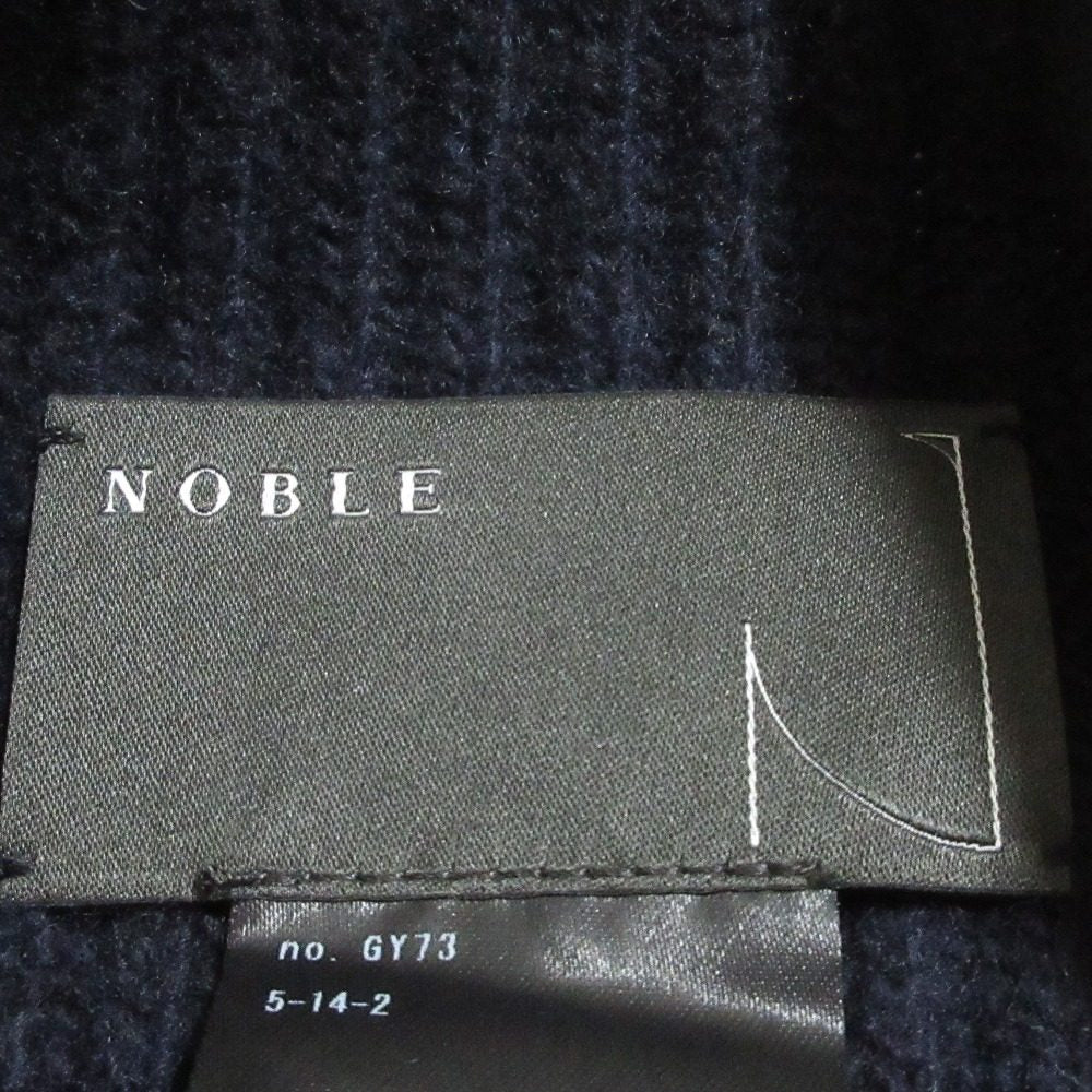 NOBLE 5G両畦ケープニット ウールプルオーバー