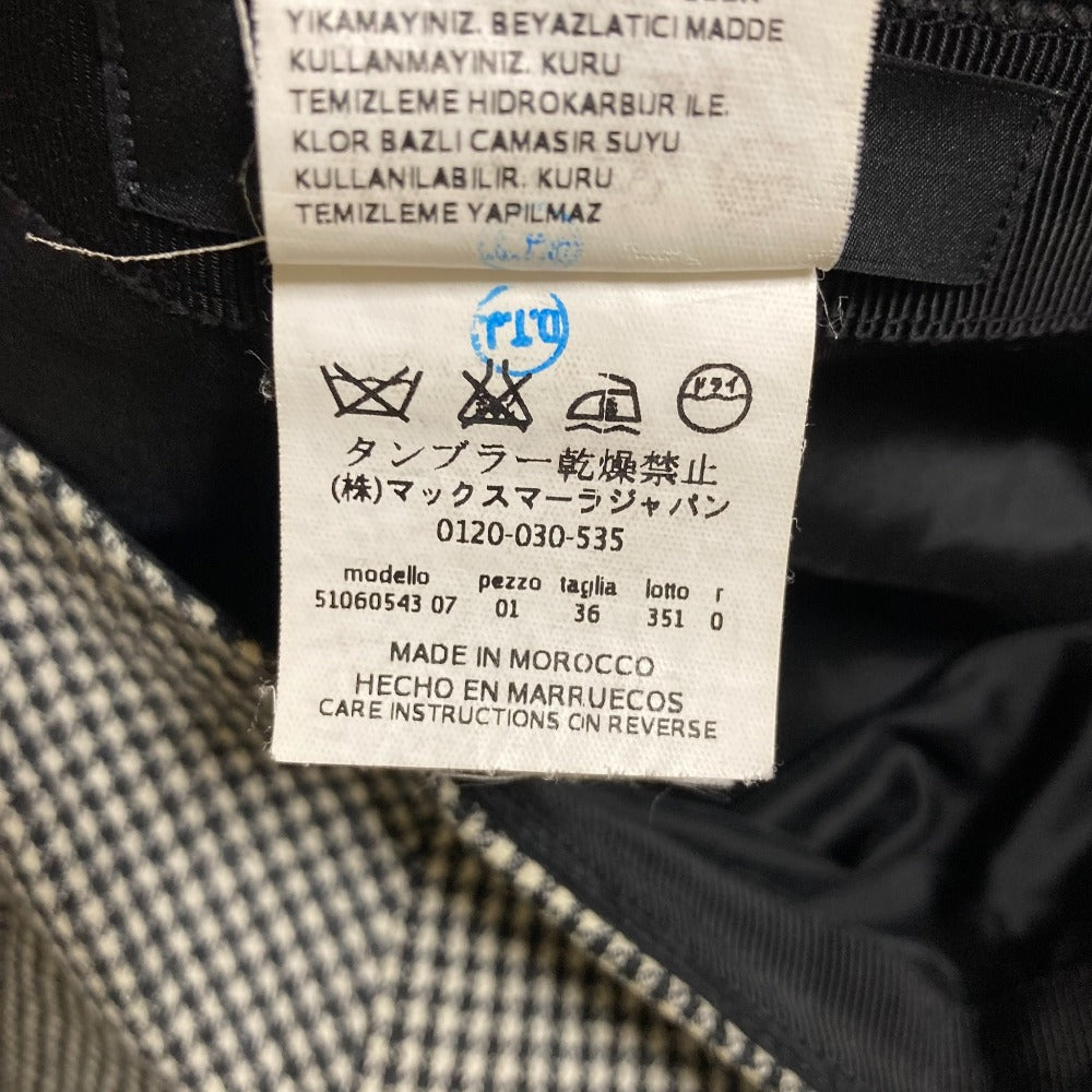 マックスマーラ 千鳥格子フレアスカート