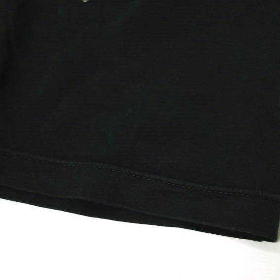 UEG オーバーサイズ Tシャツ テープ プリント ブラック