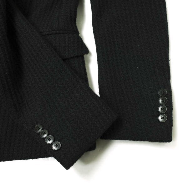 グッチ ウール ニット 2B ジャケット ブラック