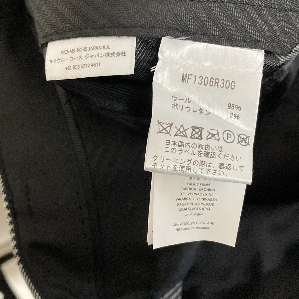 マイケルマイケルコース グレンチェックウールスラックス