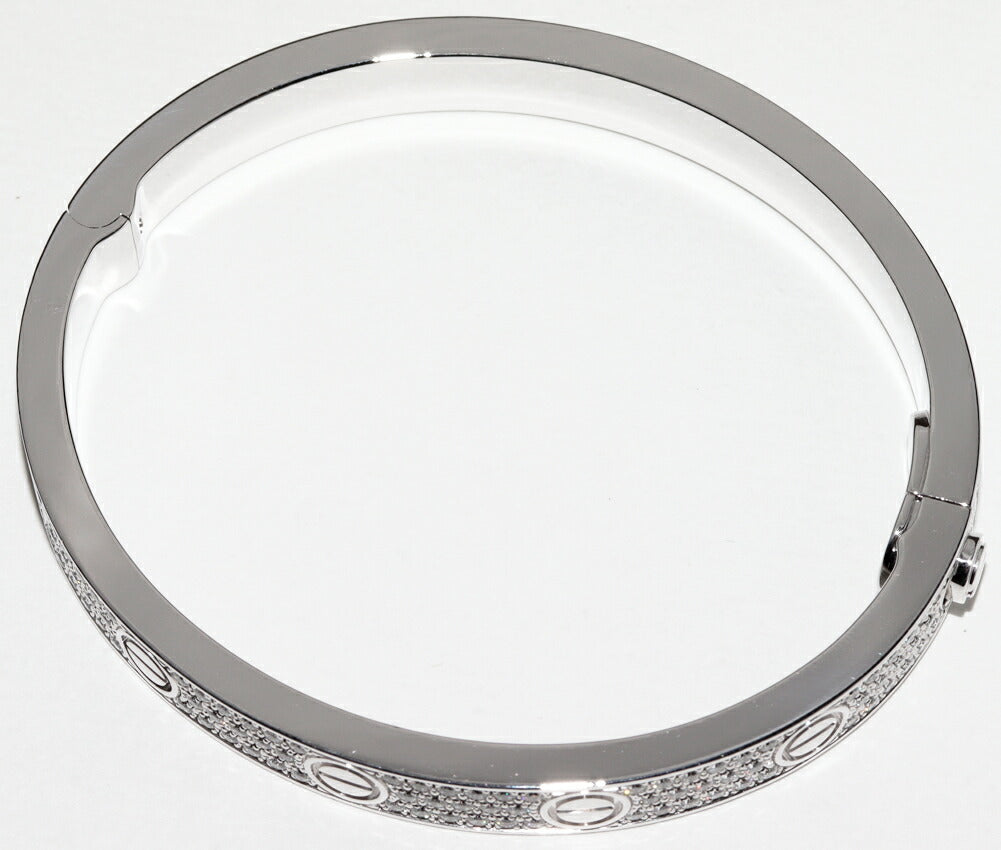 カルティエ ラブ ブレスレット Au750 ダイヤモンド 16号