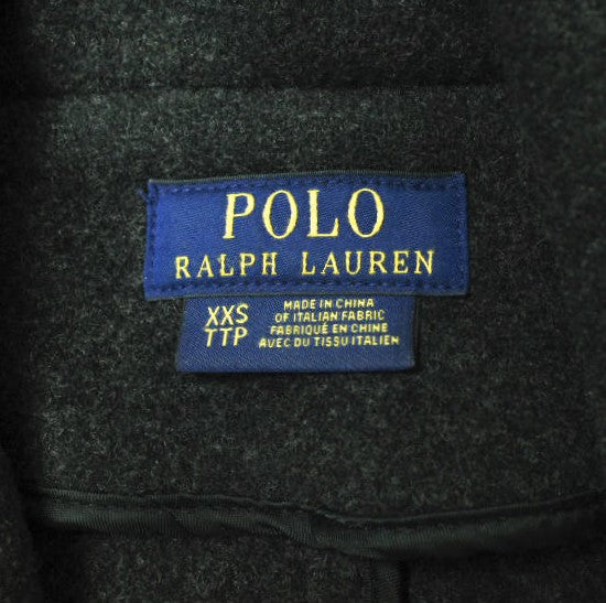 POLO RALPH LAUREN ウール ブレンド ラップ コート XXS