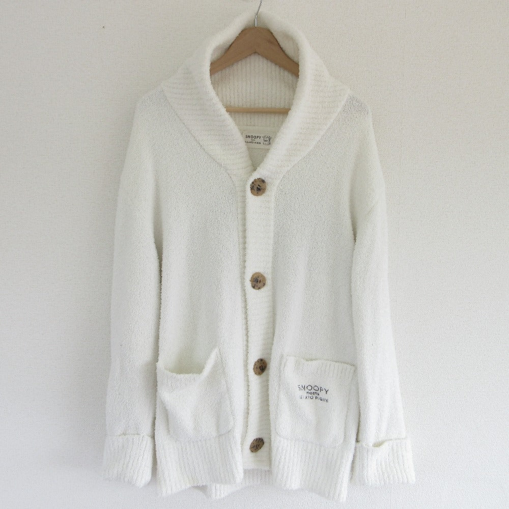ジェラート ピケ×PEANUTS スヌーピー コラボ カーディガン ルームウェア