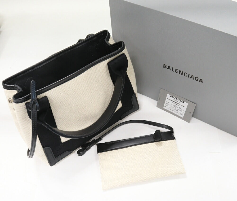 バレンシアガ ネイビー カバ 2way バッグ 390346