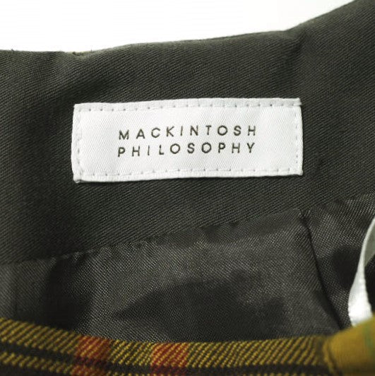MACKINTOSH PHILOSOPHY チェック フレア ロング スカート