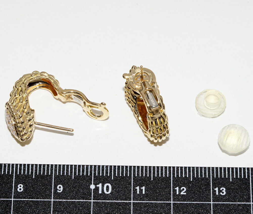 ブシュロン セルパン ボエム Au750 ダイヤモンド ピアス