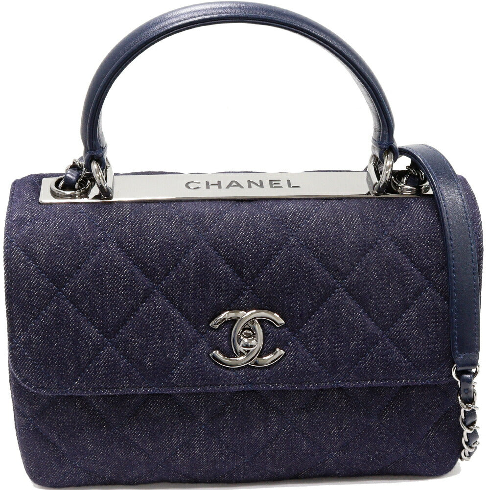 シャネル デニムキャンバス マトラッセ 2wayバッグ