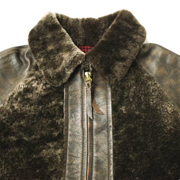 ダブルアールエル シアリング&レザー ジャケット