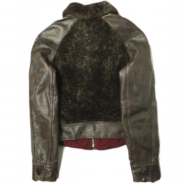 ダブルアールエル シアリング&レザー ジャケット