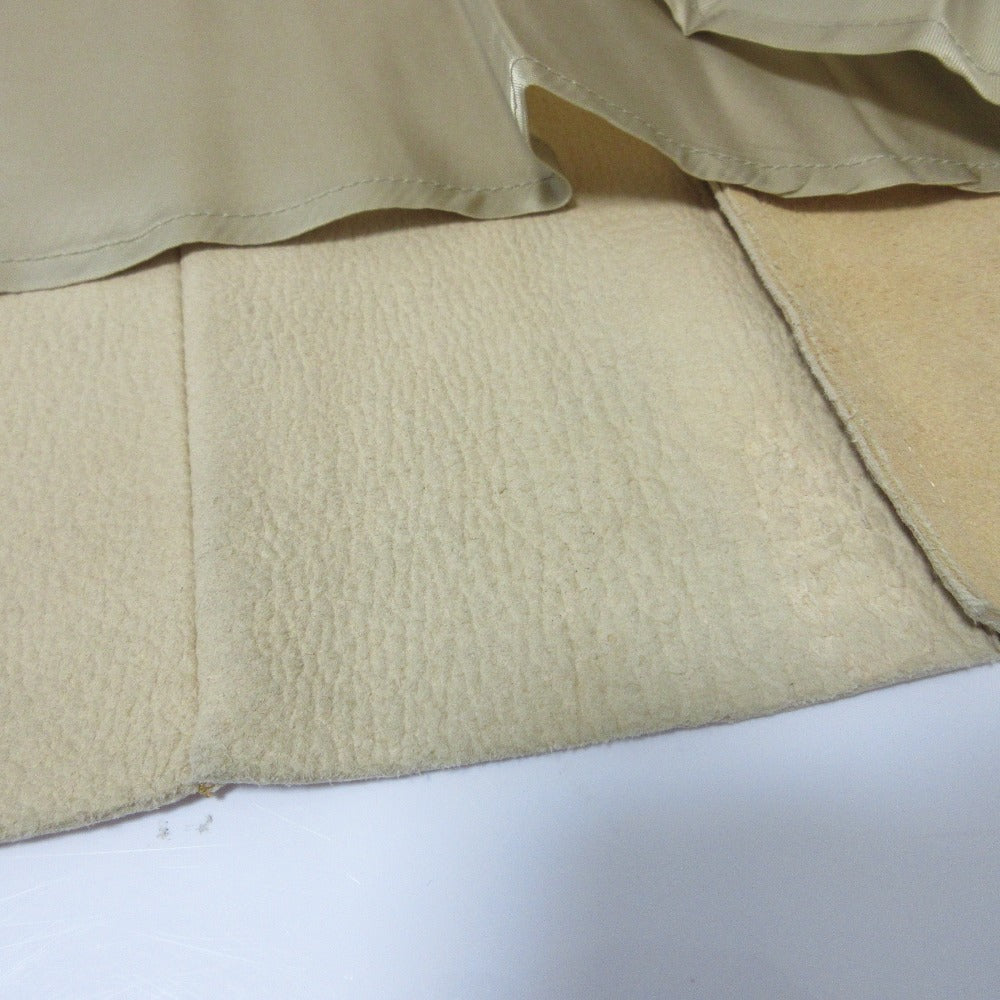 ebure Lamb Leather Pleated Long Skirt