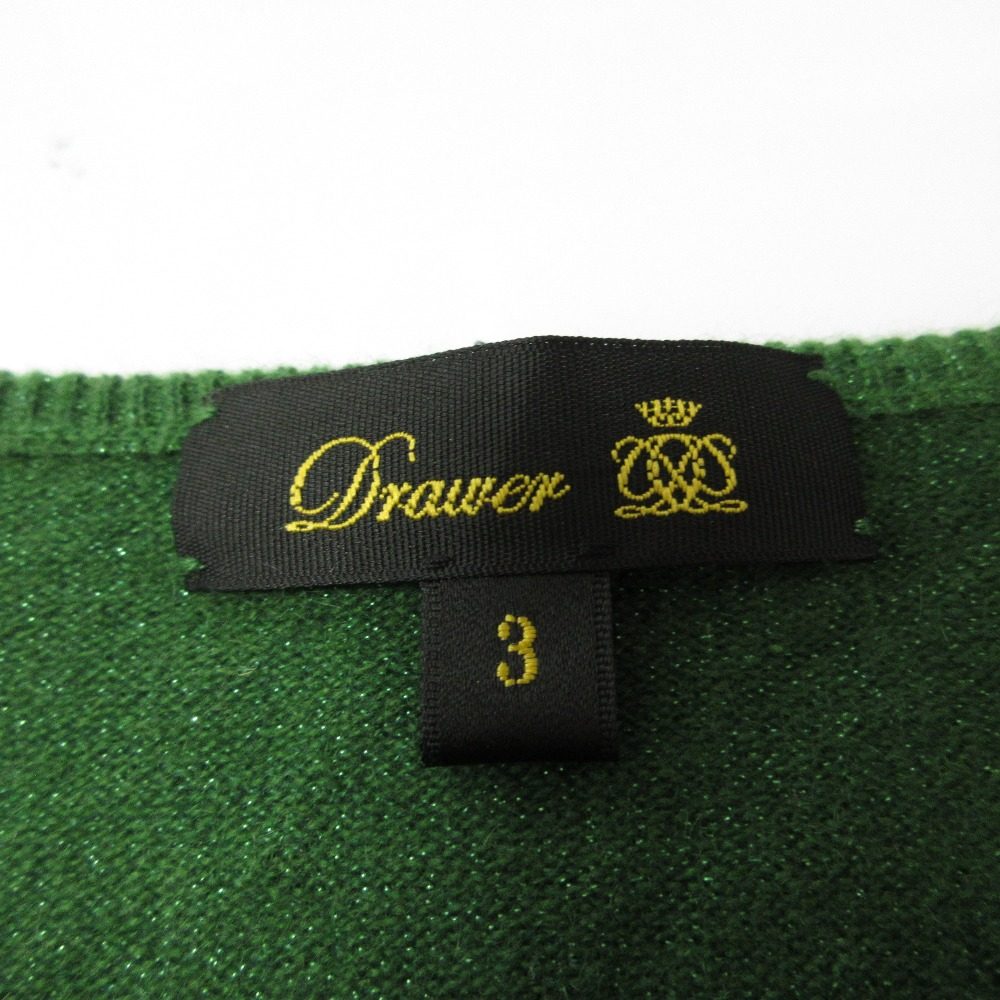 Drawer クルーネック カシミア ニットトップス