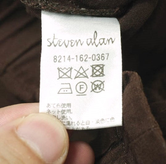 スティーブン アラン タック マハラジャ パンツ M ブラウン