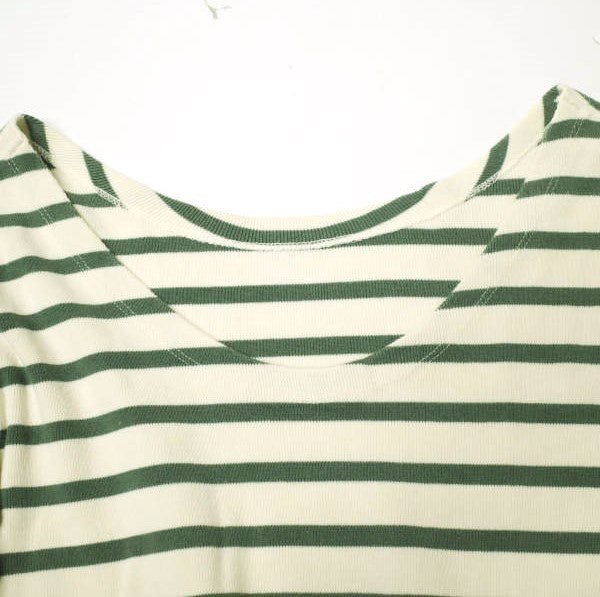 BEAUTY&YOUTH UNITED ARROWS コットン ボーダー 8分袖 トップ