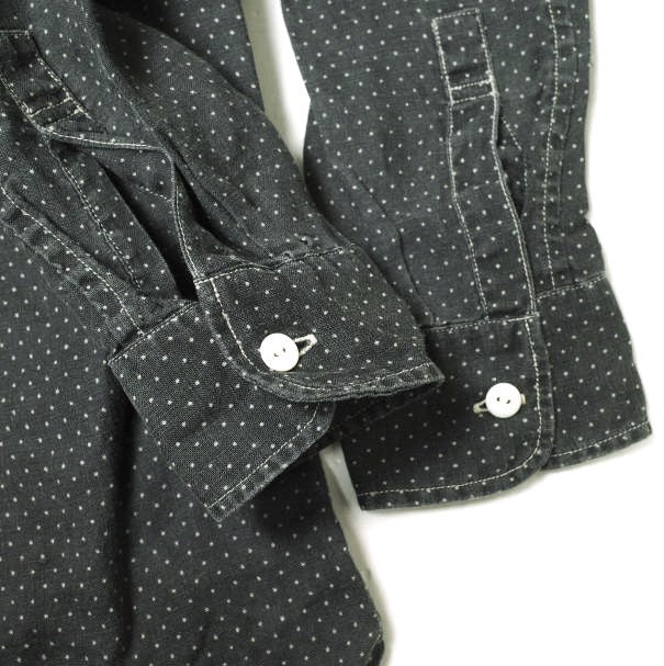 RRL ポルカ ドット リネン プルオーバー シャツ
