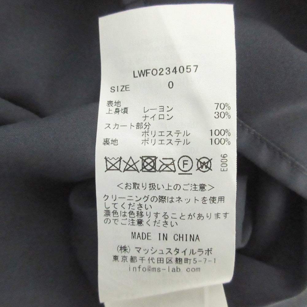 リリーブラウン ベロアドッキングワンピース