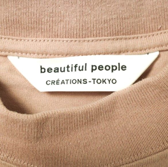 ビューティフルピープル heavy cotton mock neck Tシャツワンピース