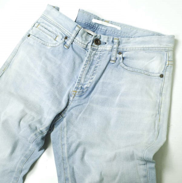 イージーンズ SEA HORSE BOY'S TAPERED コットン ストレッチデニムパンツ