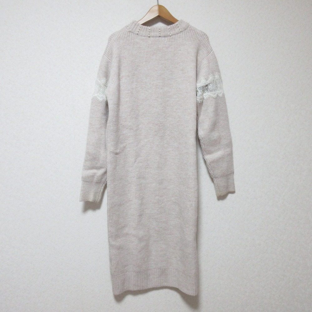 le reve vaniller パールレースニットワンピース