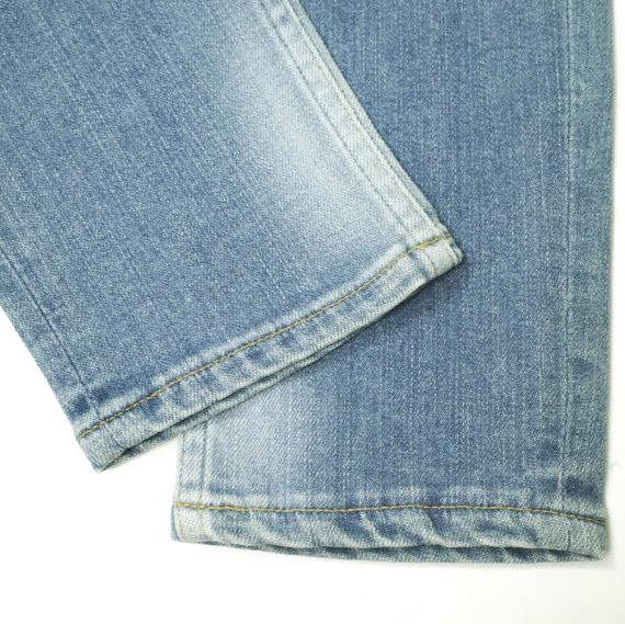 イージーンズ PAINT STRETCH SLIM 綿混 デニムパンツ
