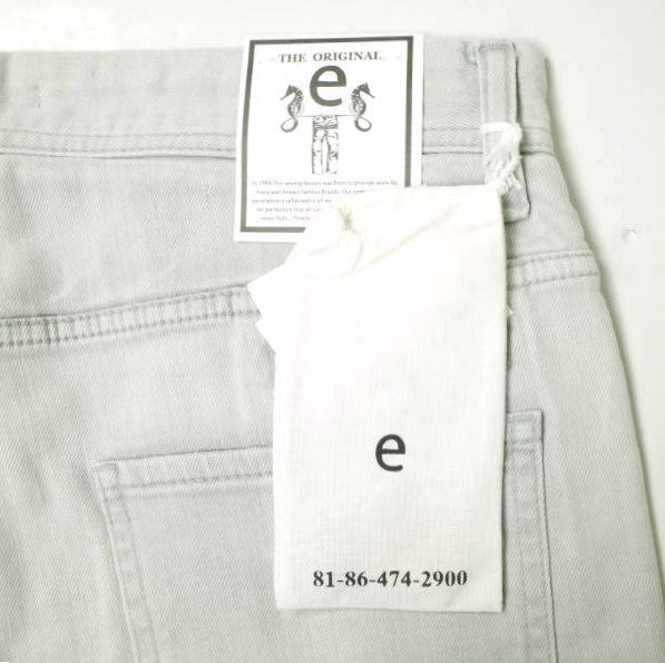 イージーンズ SEA HORSE SLIM コットンデニムパンツ