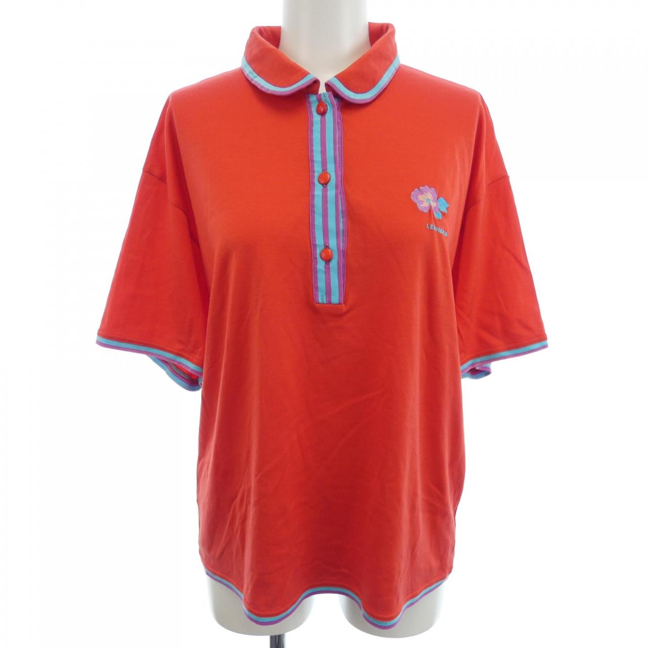 レオナールファッション ヴィンテージ コットンポロシャツ