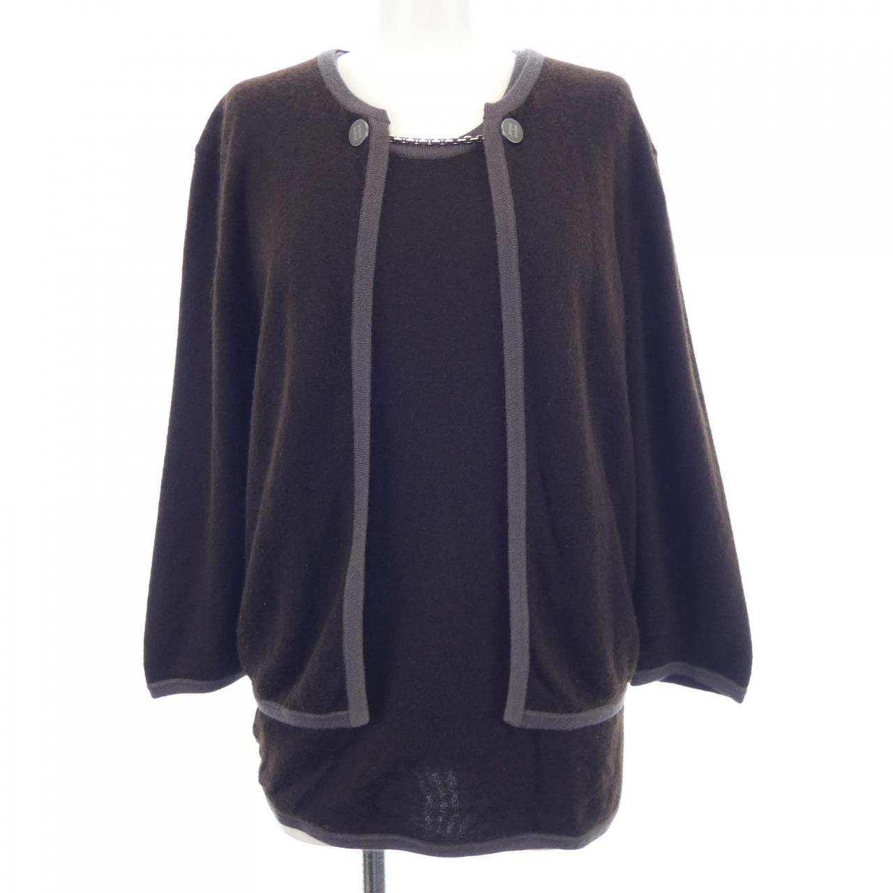 エルメス アンサンブル カシミヤ100% セット