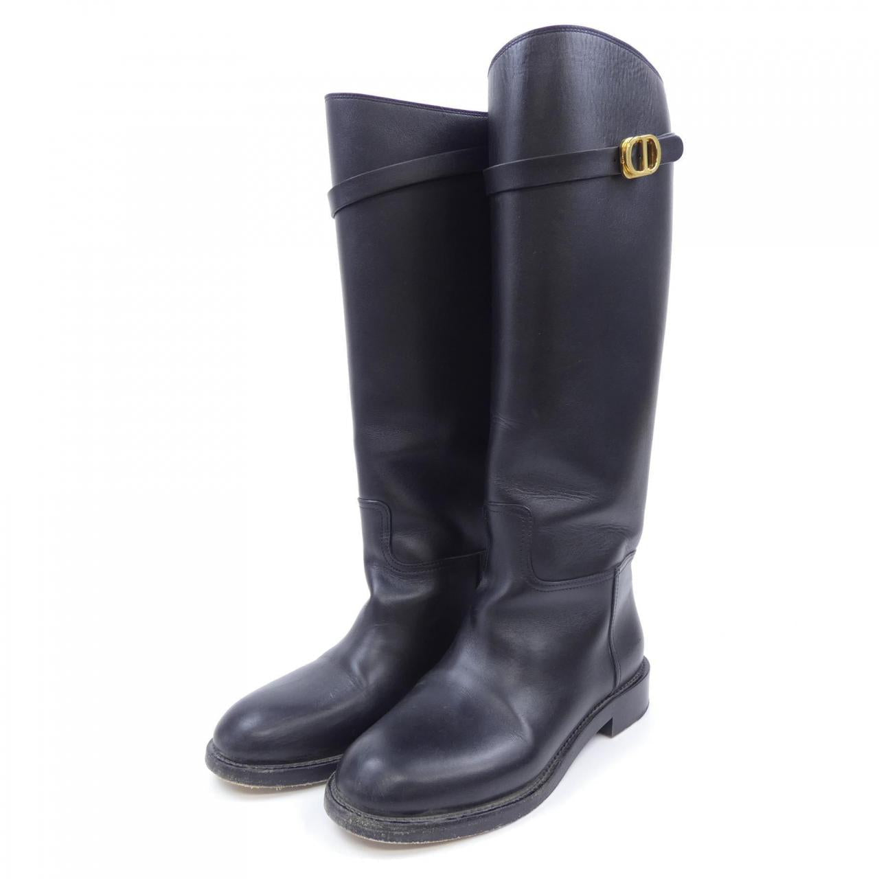 クリスチャンディオール DIOR EMPREINTE カーフレザーロングブーツ