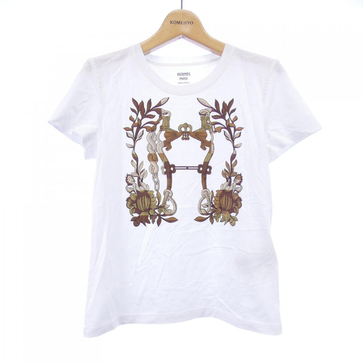 エルメス カルトゥッシュ コットンTシャツ