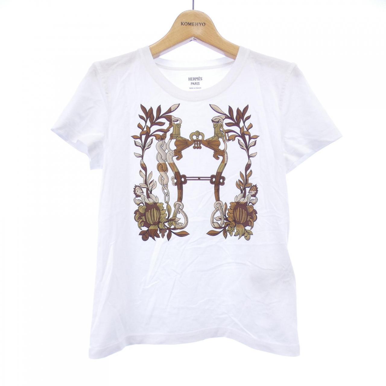 エルメス カルトゥッシュ コットンTシャツ