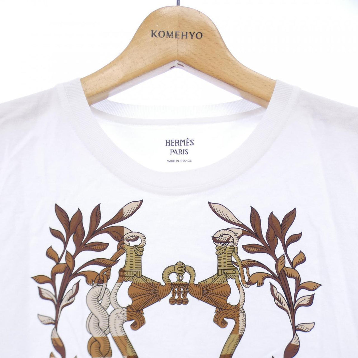 エルメス カルトゥッシュ コットンTシャツ