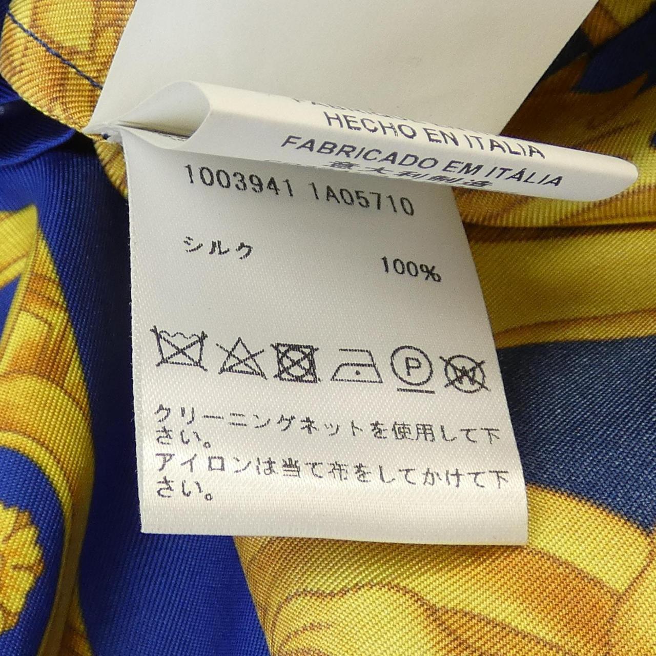 ヴェルサーチェ 1003941 シルクシャツ