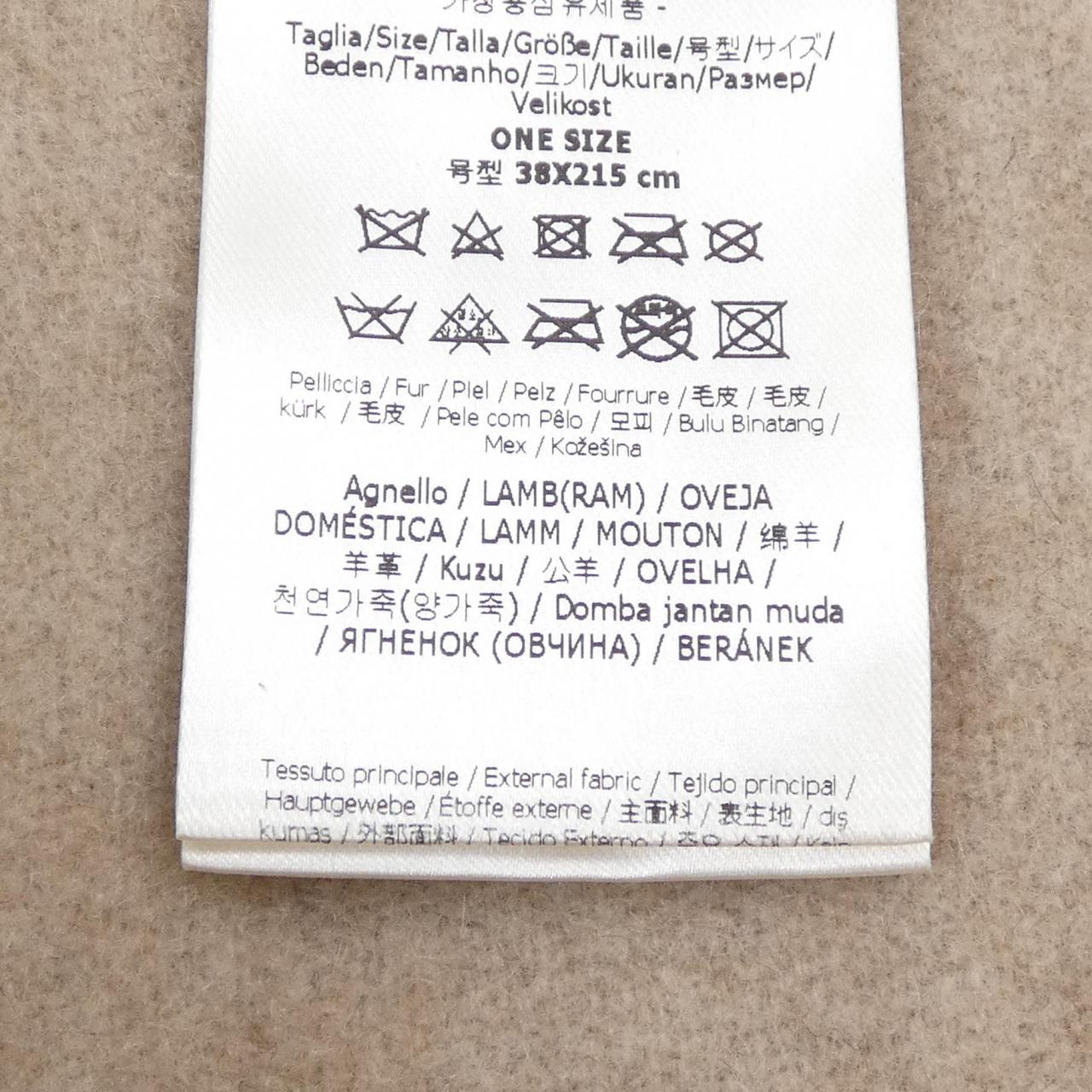 フェンディ カシミヤ混マフラー