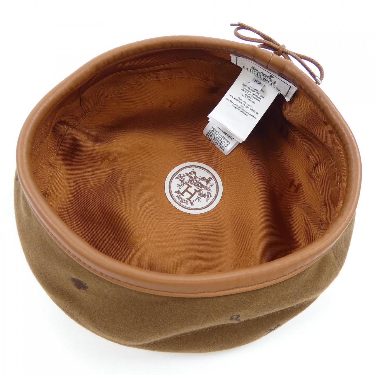エルメス サントノーレ カシミヤキャップ
