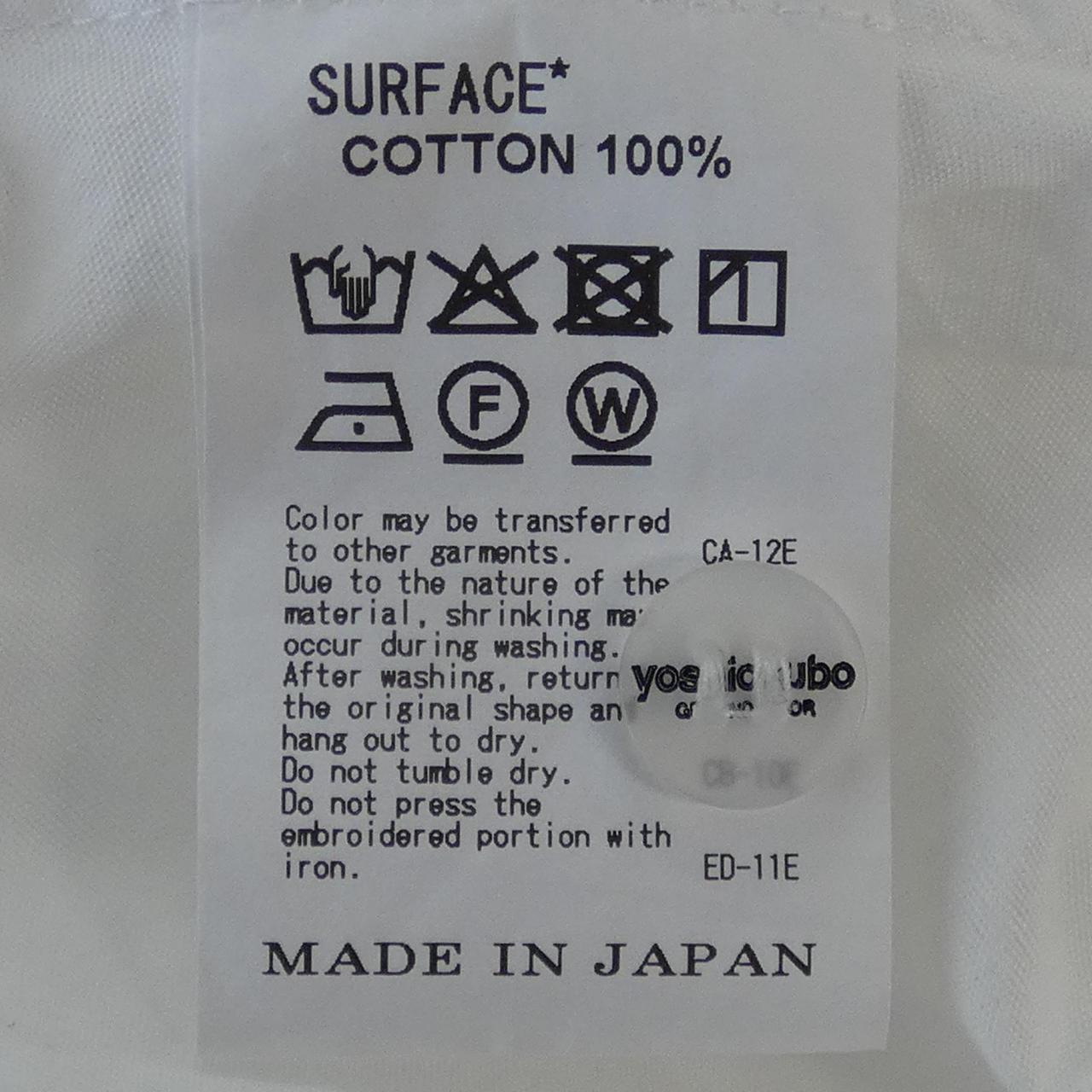 ヨシオクボ コットンシャツ