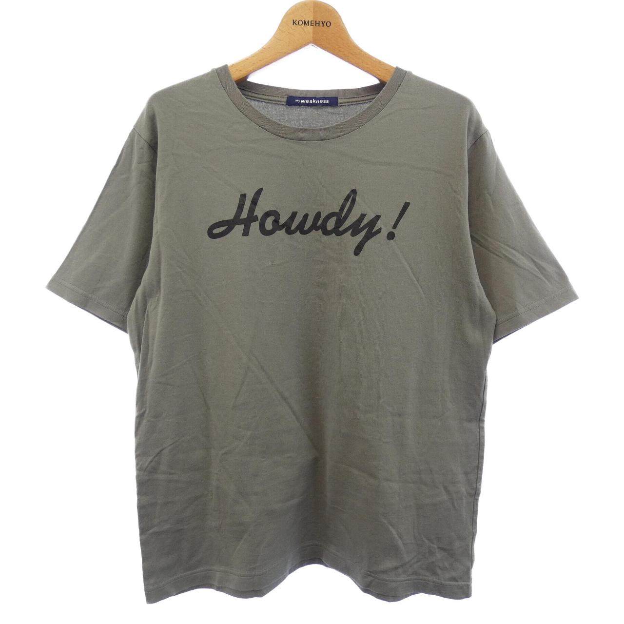 MYWEAKNESS コットンTシャツ
