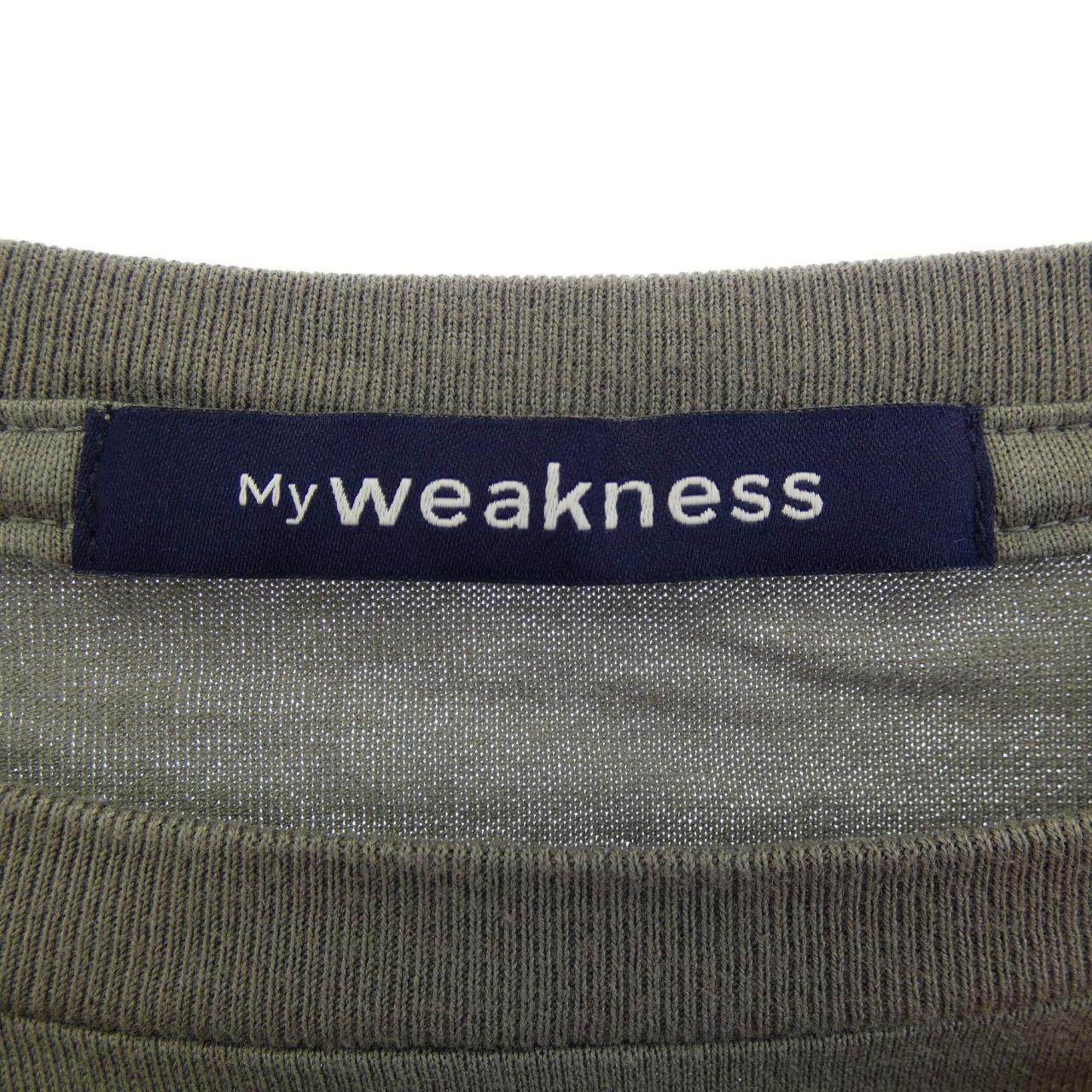 MYWEAKNESS コットンTシャツ